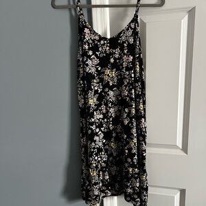 Floral Black Dress